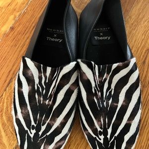 Theory leather loafers newbark